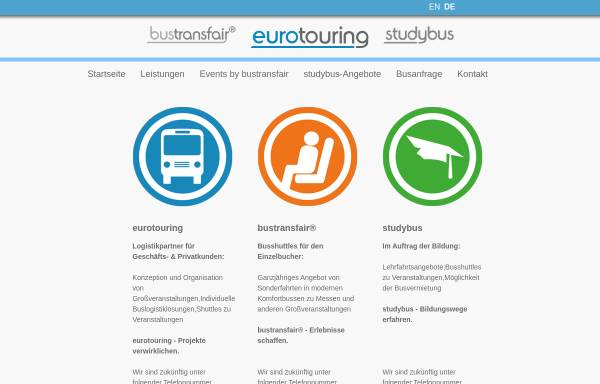 Vorschau von www.eurotouring.de, EuroTouring Ltd. & Co. KG