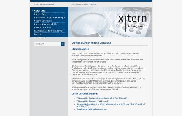 Vorschau von www.xtern-management.de, xtern Management Glück & Partner