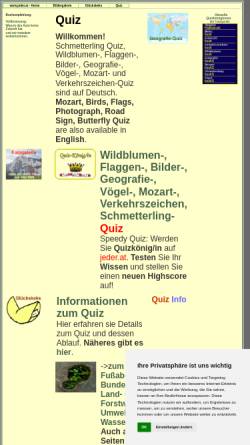 Vorschau der mobilen Webseite www.jeder.at, Quiz-König/in auf jeder.at