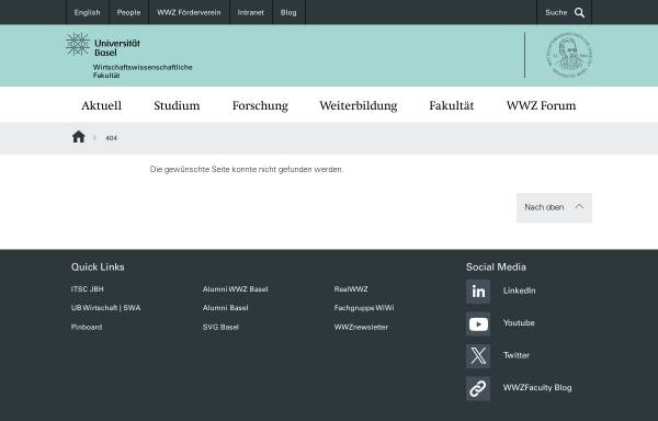 Uni Basel - Wirtschaftswissenschaftliches Zentrum, WWZ-Forum