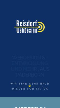 Vorschau der mobilen Webseite www.reisdorf.de, Reisdorf WebDesign