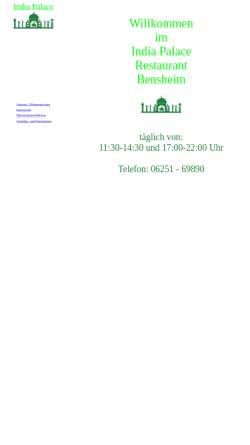Vorschau der mobilen Webseite www.indiapalace-bensheim.de, India Palace