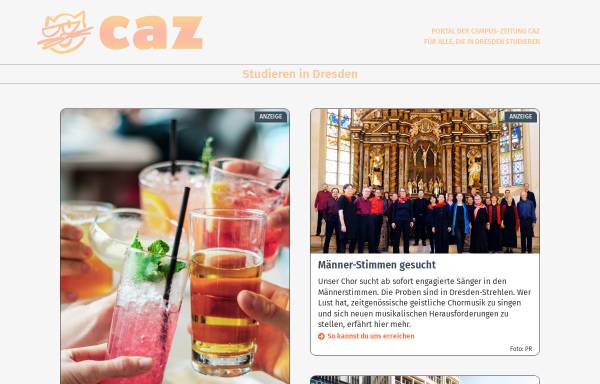 Vorschau von www.caz-lesen.de, caz - Die Campus-Zeitung