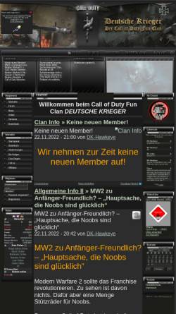 Vorschau der mobilen Webseite deutsche-krieger.de, Deutsche Krieger