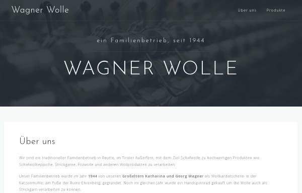 Vorschau von www.wagner-wolle.com, Wagner GmbH & Co.KG