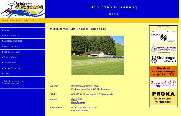 Vorschau von www.schuetzen-bussnang.ch, Schützen Bussnang