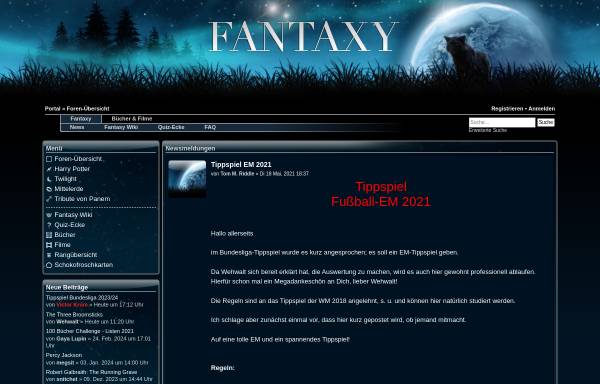 Vorschau von www.fantaxy.de, Fantaxy