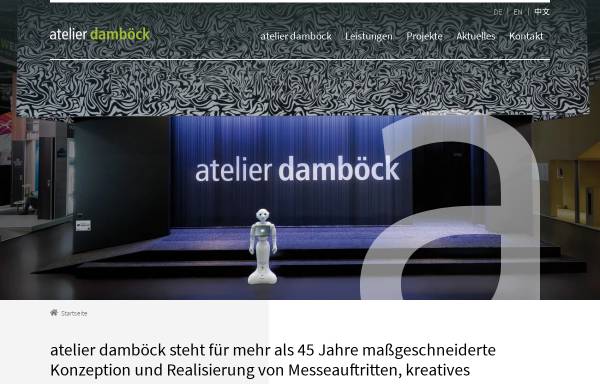 Vorschau von www.damboeck.de, Atelier Damböck Messebau GmbH