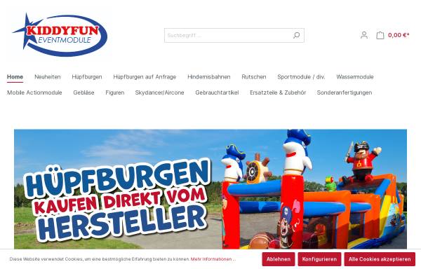 Vorschau von www.kiddyfun.de, Kiddyfunn - Events für Kinder