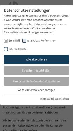 Vorschau der mobilen Webseite www.ehg-reitplatzbau.de, EHG Reitplatzbau GmbH
