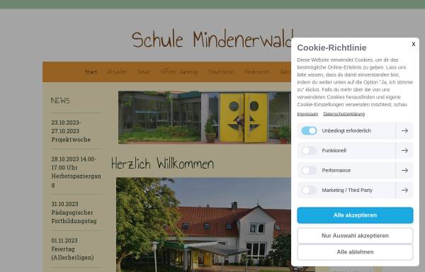 Vorschau von www.schule-mindenerwald.de, Schule Mindenerwald