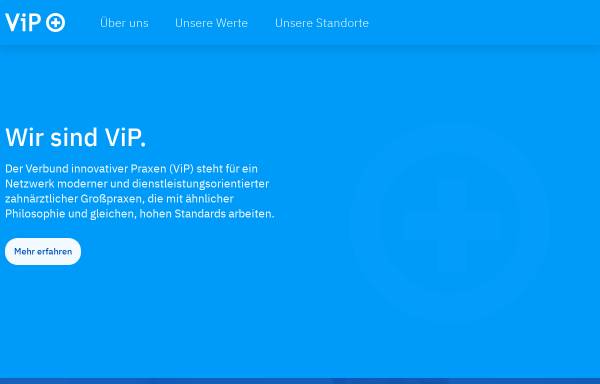 Vorschau von vip-zahnaerzte.de, ViP-Verbund innovativer Praxen