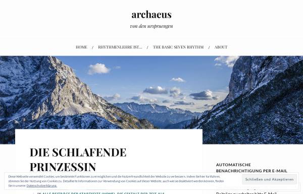Vorschau von archeios.wordpress.com, Archeios - Von den Ursprüngen