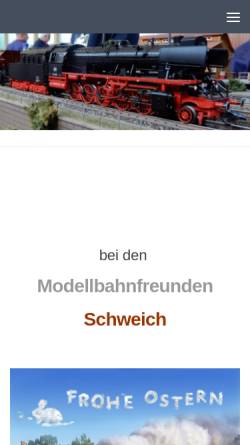 Vorschau der mobilen Webseite modellbahnfreunde-schweich.de, Modellbahnfreunde Schweich e.V.