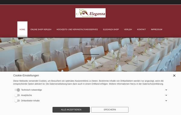 Vorschau von www.eleganza-online.de, Eleganza - Hochzeits- und Veranstaltungsservice