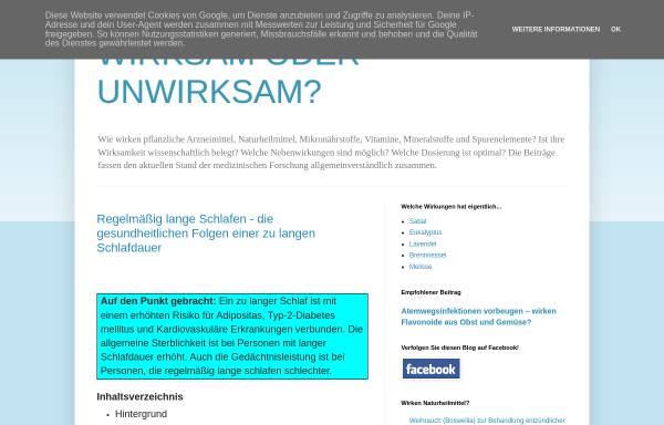 Vorschau von wirksam-oder-unwirksam.blogspot.com, Wirksam oder unwirksam?