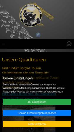 Vorschau der mobilen Webseite www.quadvermietung-dresden.de, Quadvermietung Dresden - Peter Wolf