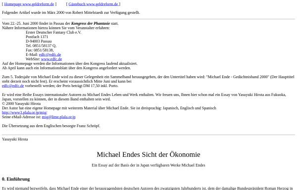 Vorschau von userpage.fu-berlin.de, Ökonomie Michael Endes
