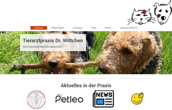 Vorschau von tierarzt-badvilbel.de, Tierarztpraxis Dr. Wittchen