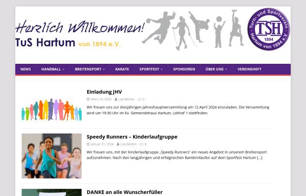 Vorschau von www.tus-hartum.de, Turn- und Sportverein Hartum e.V.