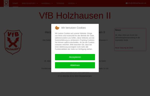 Vorschau von vfbholzhausen.de, VfB Holzhausen II e.V.