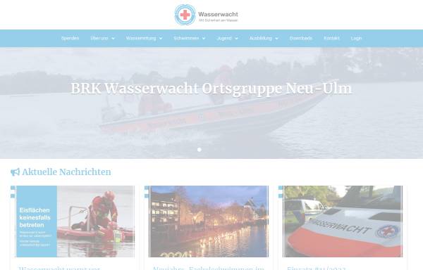 Vorschau von www.wasserwacht-neu-ulm.de, Wasserwacht Ortsgruppe Neu-Ulm