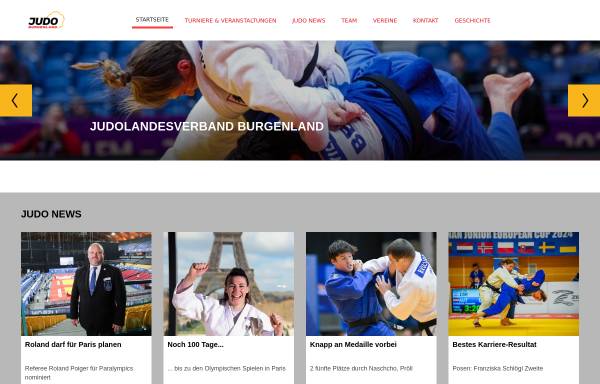 Vorschau von www.judo-burgenland.at, Judo Landesverband Burgenland