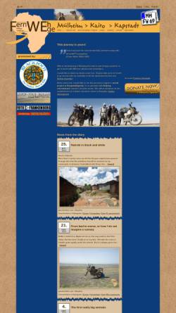 Vorschau der mobilen Webseite www.fernwehge.de, 12 Monate mit dem Motorrad durch Afrika