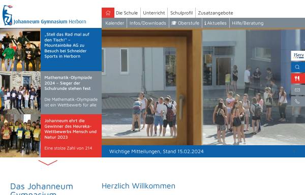 Vorschau von www.johanneum-herborn.de, Johanneum Gymnasium Herborn