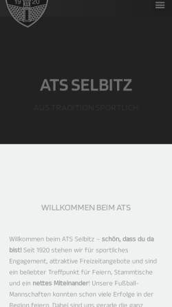 Vorschau der mobilen Webseite www.ats-selbitz.de, ATS Selbitz 1920 e.V.
