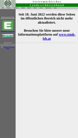 Vorschau der mobilen Webseite www.st-lsb.at, Steirischen Landesschützenbund
