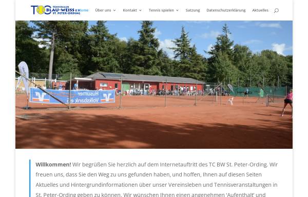 Vorschau von www.tennis-spo.de, Tennisclub Blau-Weiß e.V. St. Peter-Ording