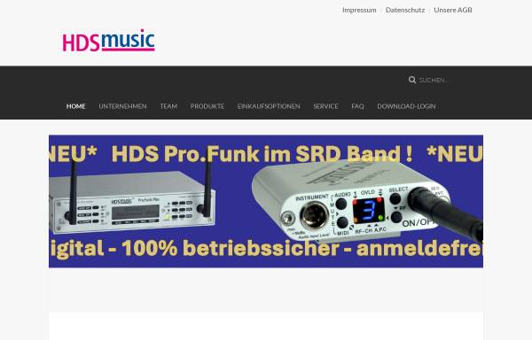 Vorschau von www.hdsmusic.de, HDSmusic - Tontechnik für Harmonikas