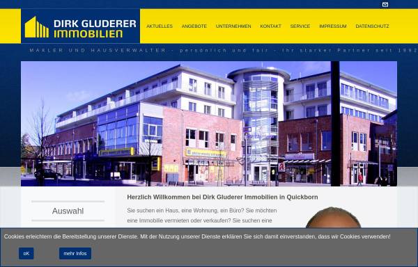 Vorschau von www.gluderer-immobilien.de, Dirk Gluderer Immobilien e.K.