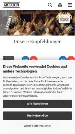 Vorschau der mobilen Webseite www.museion-versand.de, Museion-Versand, Dr. Daniel Strauch