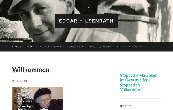 Vorschau von www.hilsenrath.de, Hilsenrath, Edgar