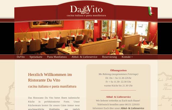 Vorschau von www.da-vito-mainz.de, Ristorante da Vito