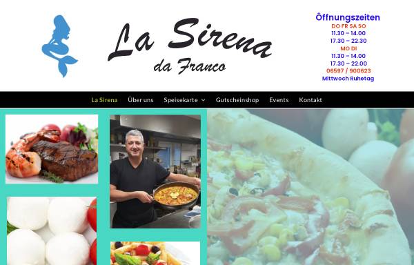 Vorschau von www.lasirena.de, Ristorante Pizzeria La Sirena da Franco