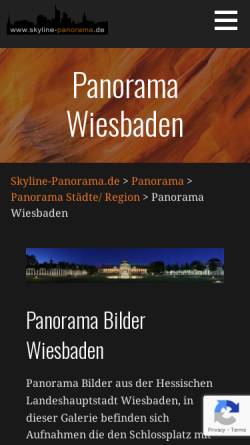 Vorschau der mobilen Webseite www.skyline-panorama.de, Panorama Bilder Wiesbaden