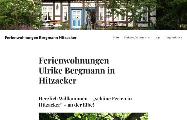 Vorschau von www.hitzackerferien.de, Ferienwohnung Bergmann