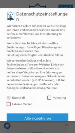 Vorschau der mobilen Webseite 1hrv.de, Hennigsdorfer Ringerverein e.V.