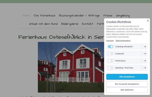Vorschau von www.ferienhaus-ost-see-urlaub.de, Ferienhaus an der Ostsee