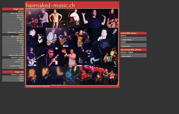 Vorschau von barenaked-music.ch, barenaked-music.ch