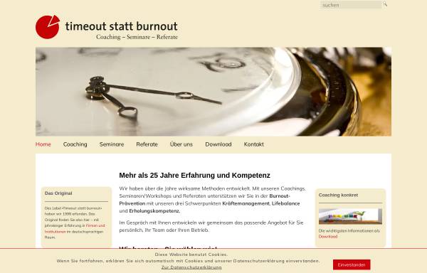 Vorschau von timeout-statt-burnout.com, Timeout statt Burnout