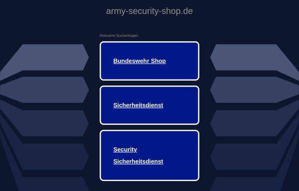 Vorschau von www.army-security-shop.de, Army Security Shop