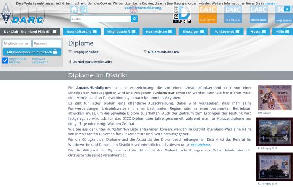 Vorschau von www.darc.de, Rheinland-Pfalz-Diplome