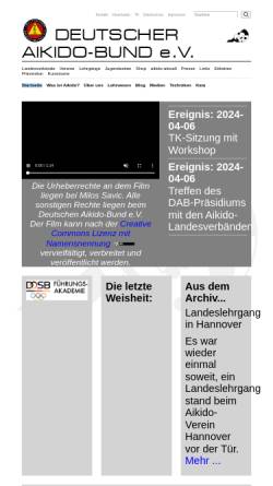 Vorschau der mobilen Webseite www.aikido-bund.de, Deutscher Aikido-Bund e.V.