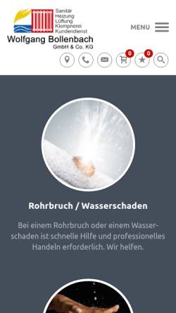 Vorschau der mobilen Webseite www.alles-aus-meisterhand.de, Wolfgang Bollenbach GmbH & Co. KG