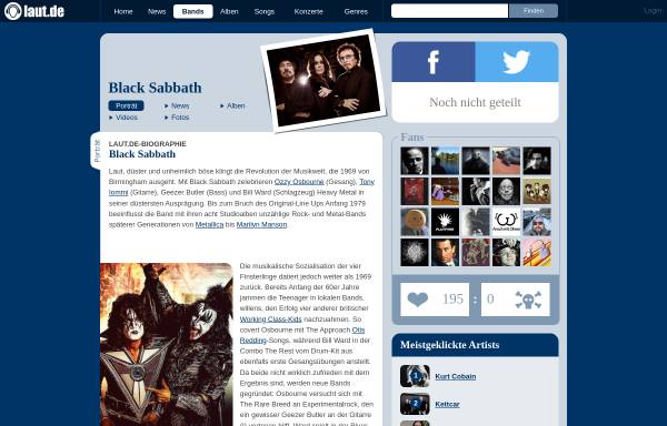 Vorschau von www.laut.de, laut.de: Black Sabbath