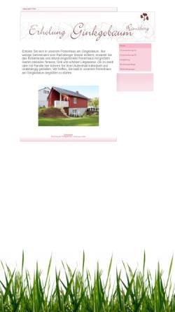 Vorschau der mobilen Webseite ginkgobaum-ramsberg.de, Ferienhaus am Gingkobaum Dr. Fritz Neuber
